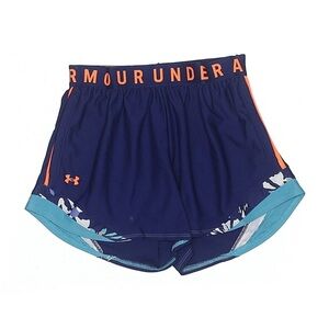 Under Armour Women's Medium Play Up 3.0 Shorts Blue Orange Heatgear EUC